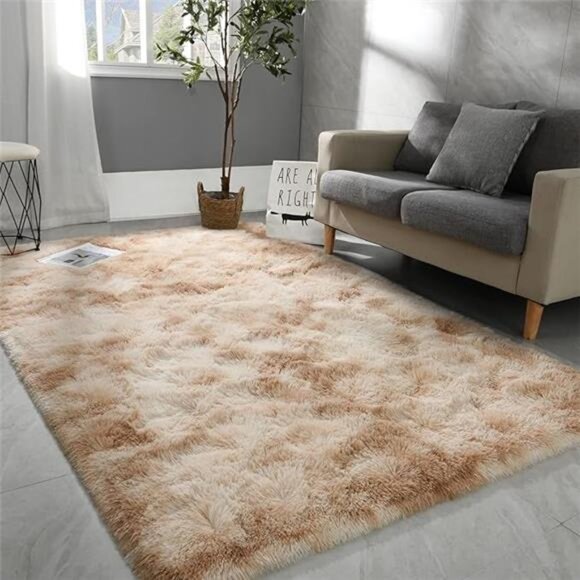 6x9 Large Area Rugs for Living Room, Super Soft Fluffy Modern Bedroom Rug - Picture 7 of 7